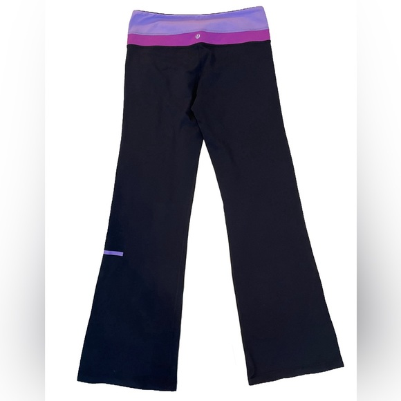 lululemon athletica Pants - Lululemon Groove Pant in Black and Purple